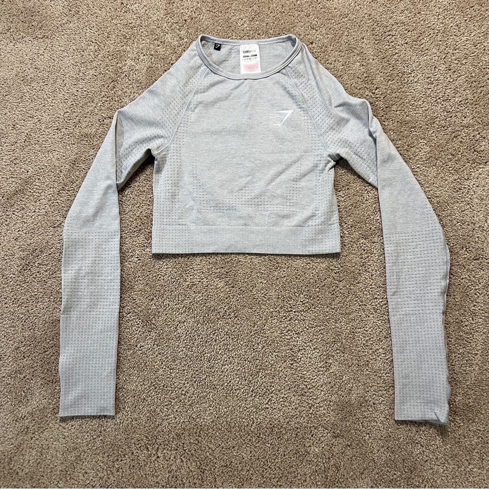 Women’s XS Gymshark Long Sleeve Cropped Top